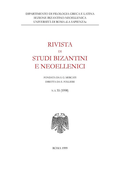Rivista di studi bizantini e neoellenici