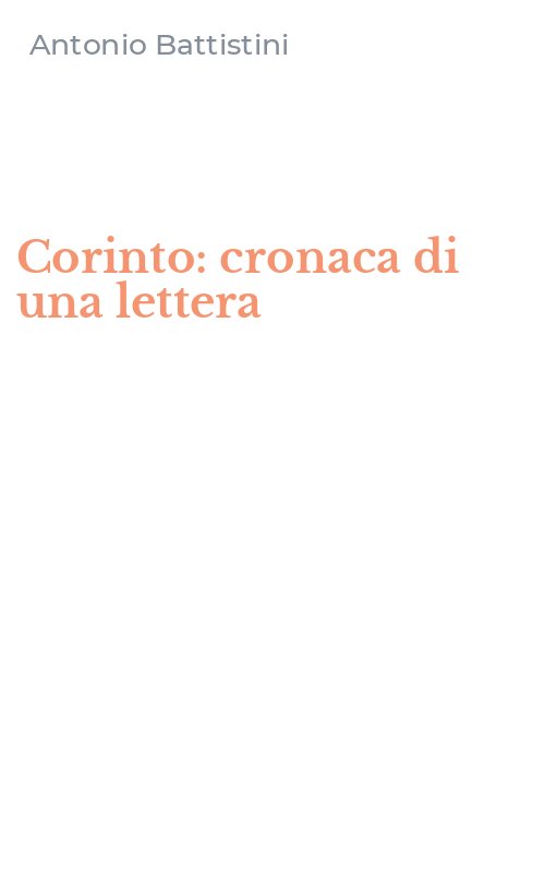 Corinto: cronaca di una lettera