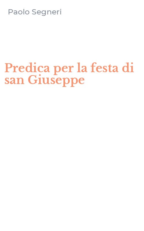 Predica per la festa di san Giuseppe