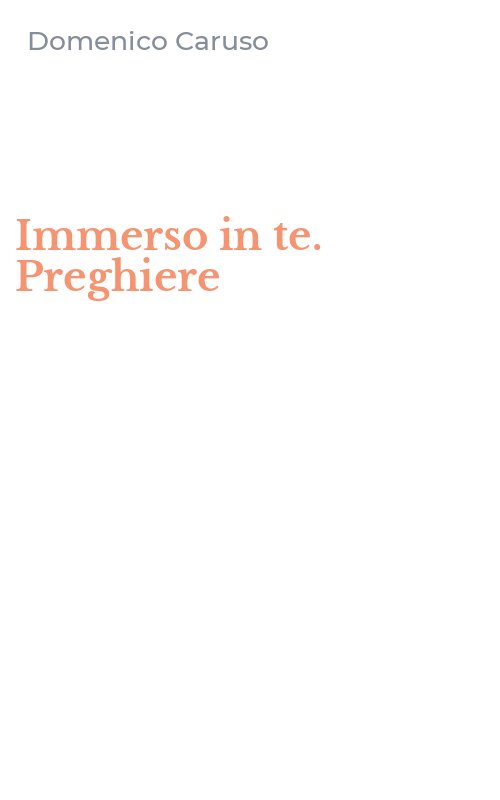 Immerso in te. Preghiere