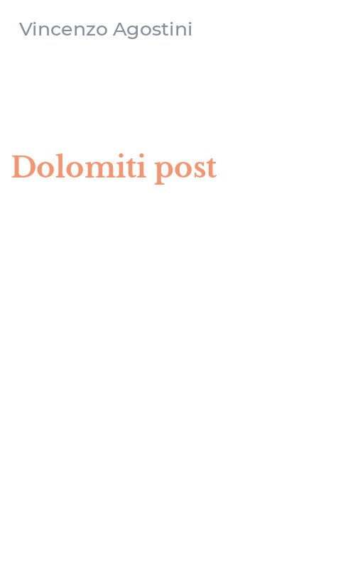 Dolomiti post