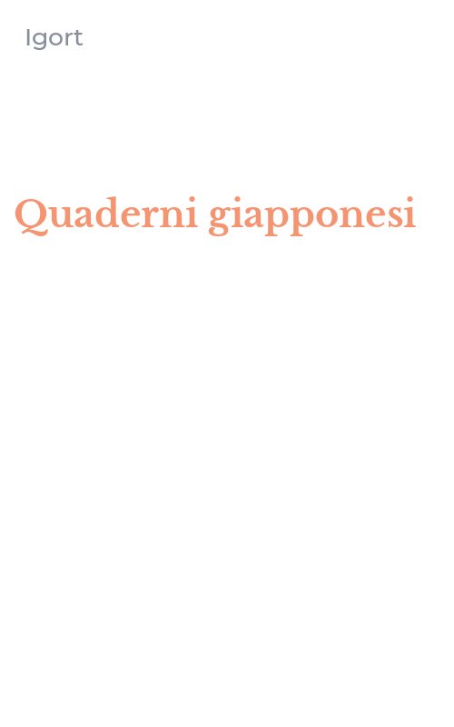 Quaderni giapponesi