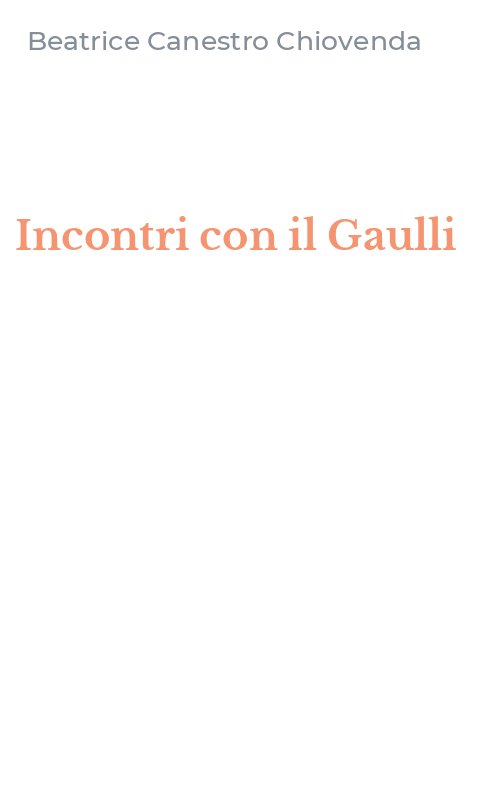Incontri con il Gaulli