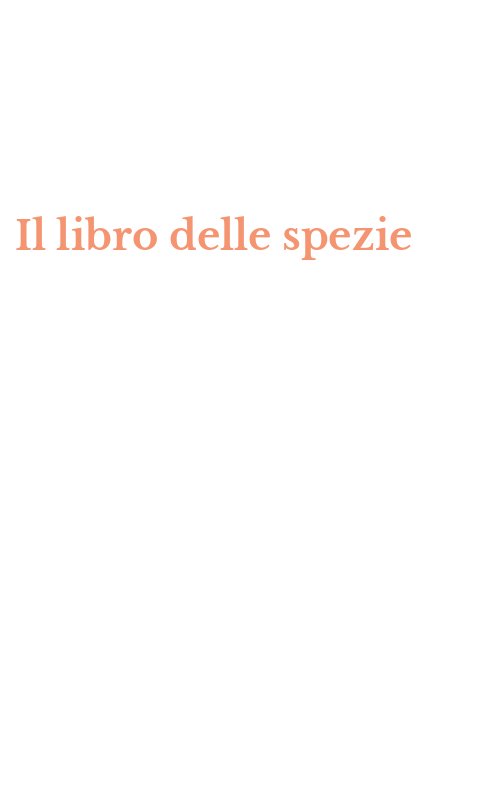 Il libro delle spezie