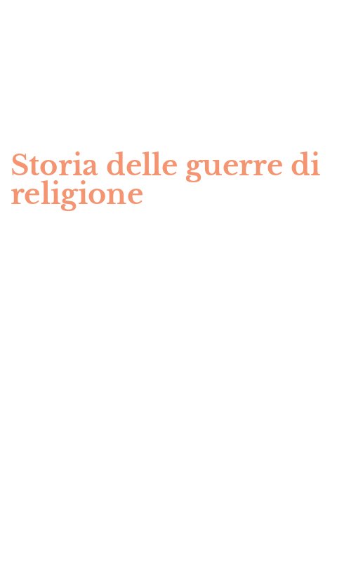 Storia delle guerre di religione