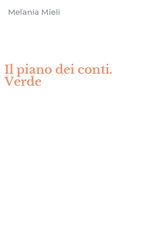 Il piano dei conti. Verde