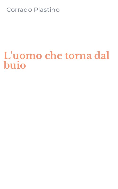L'uomo che torna dal buio