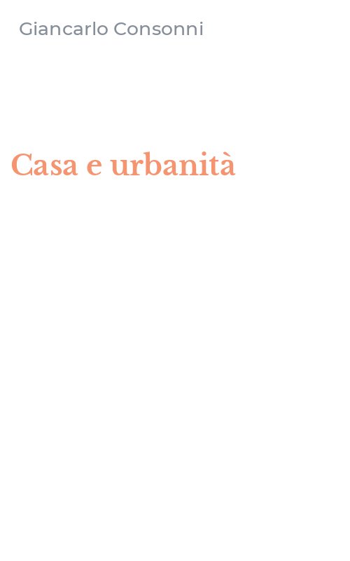Casa e urbanità