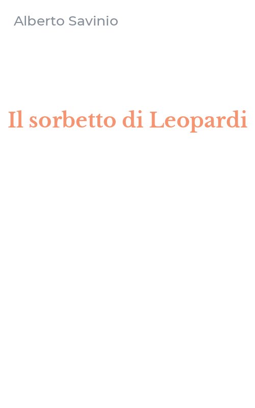 Il sorbetto di Leopardi