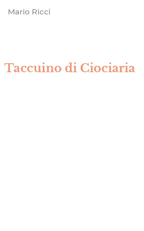 Taccuino di Ciociaria