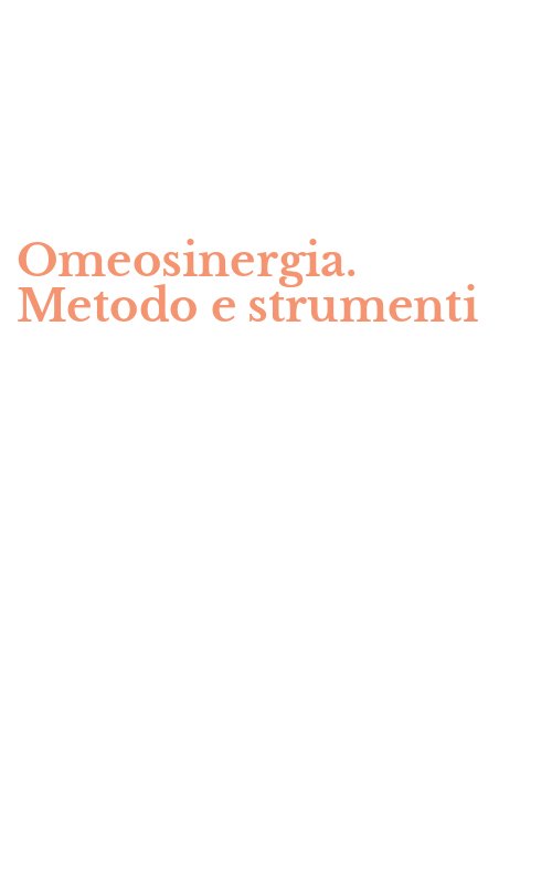 Omeosinergia. Metodo e strumenti