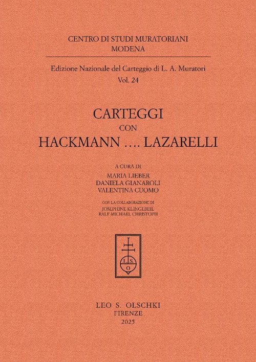 Carteggi con Hackmann...Lazzarelli
