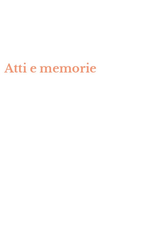 Atti e memorie