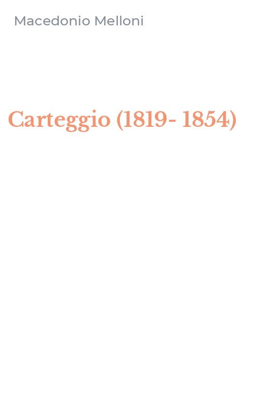 Carteggio (1819-1854)