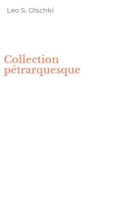 Collection pétrarquesque