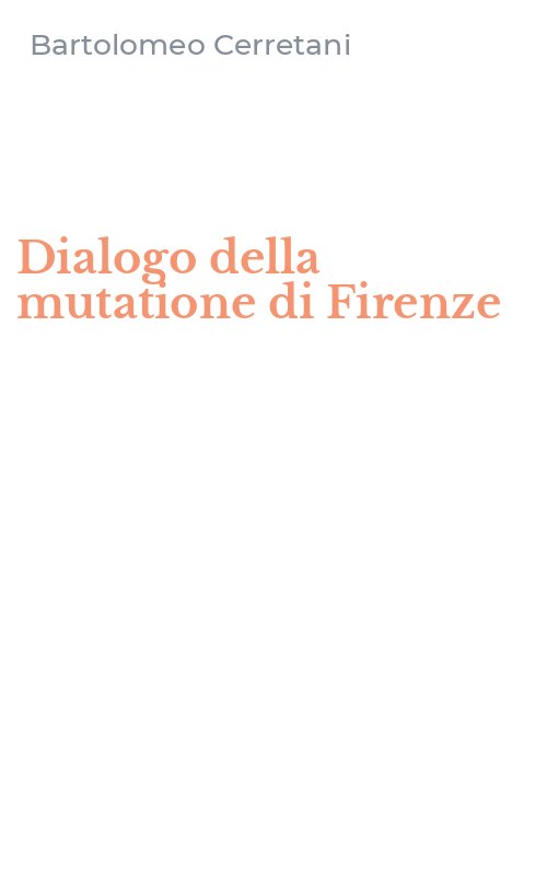 Dialogo della mutatione di Firenze