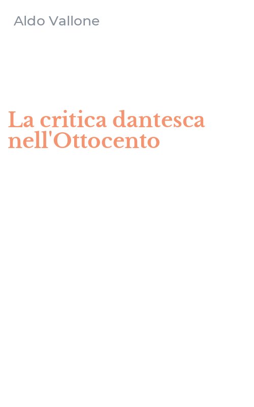 La critica dantesca nell'Ottocento