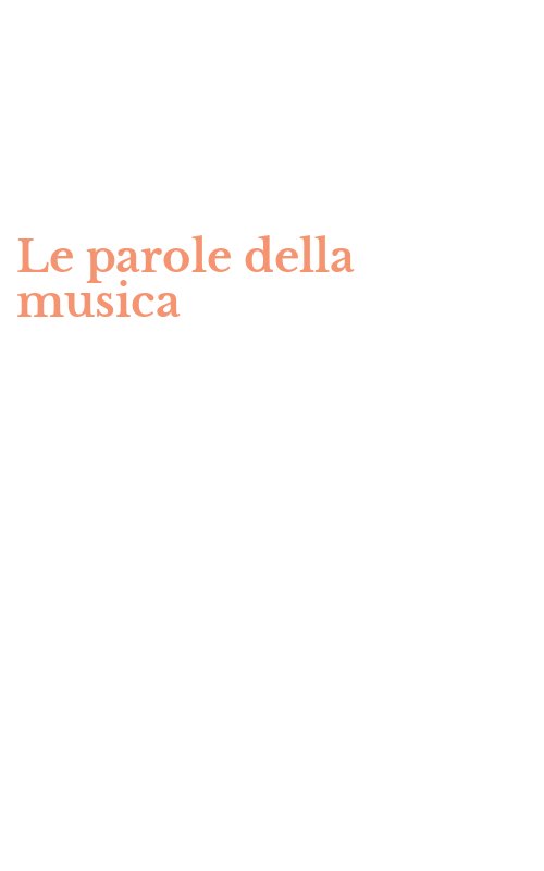 Le parole della musica