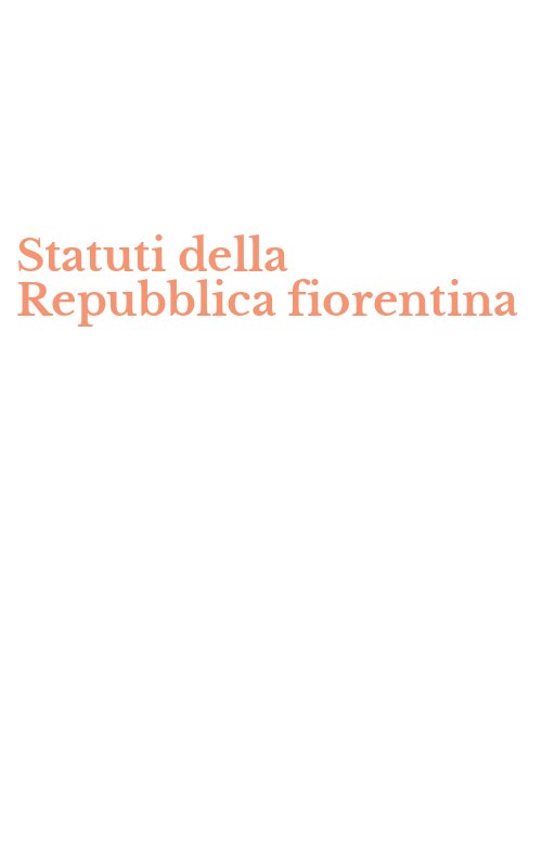 Statuti della Repubblica fiorentina