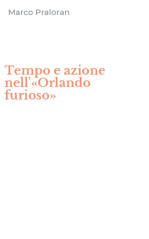 Tempo e azione nell'«Orlando furioso»