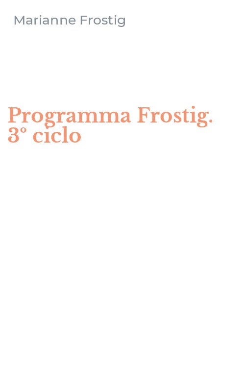 Programma Frostig. 3º ciclo