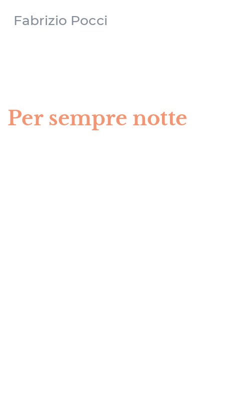 Per sempre notte