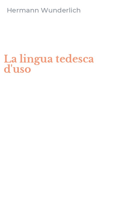 La lingua tedesca d'uso