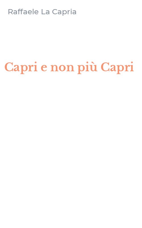 Capri e non più Capri