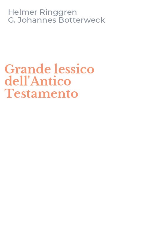 Grande lessico dell'Antico Testamento