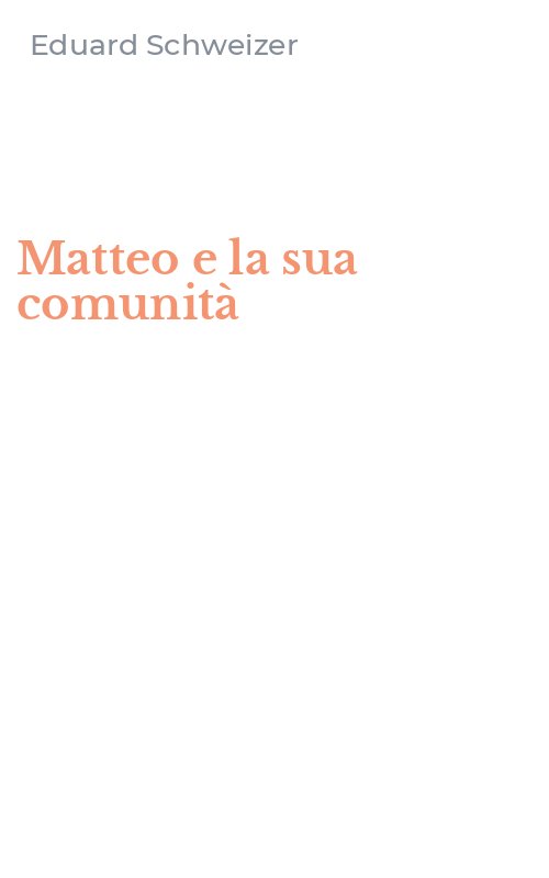 Matteo e la sua comunità