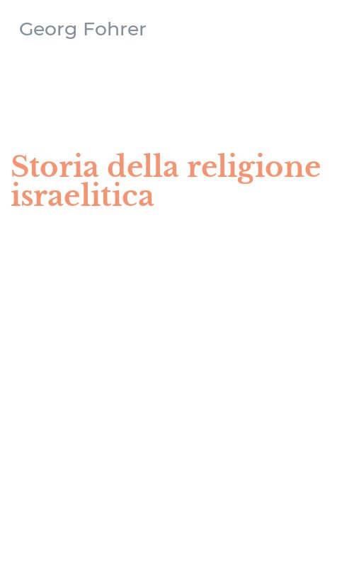 Storia della religione israelitica