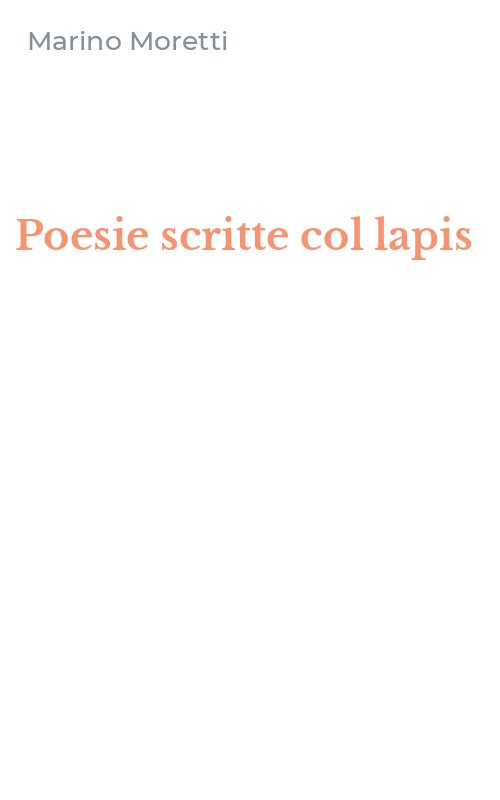 Poesie scritte col lapis