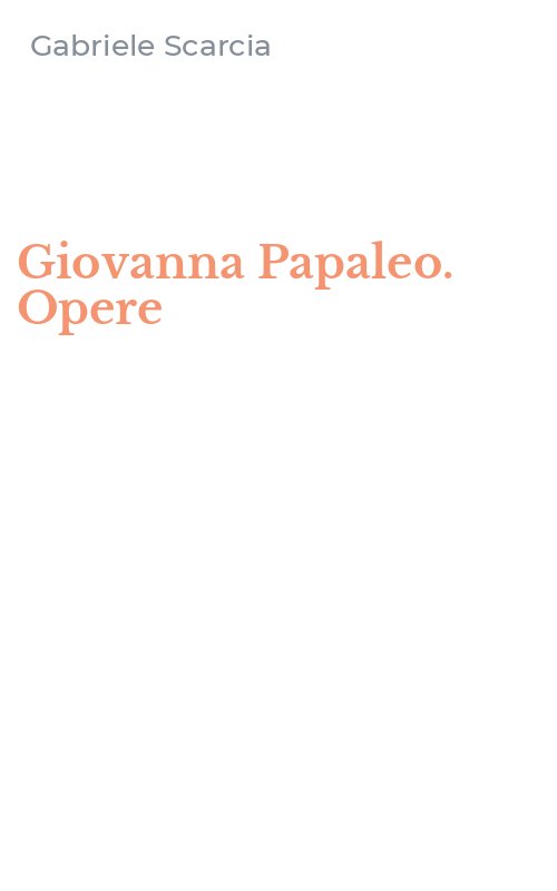Giovanna Papaleo. Opere