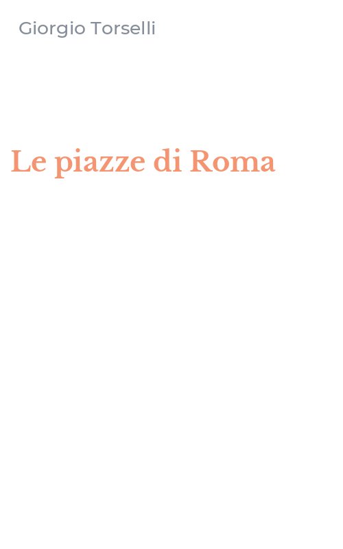 Le piazze di Roma