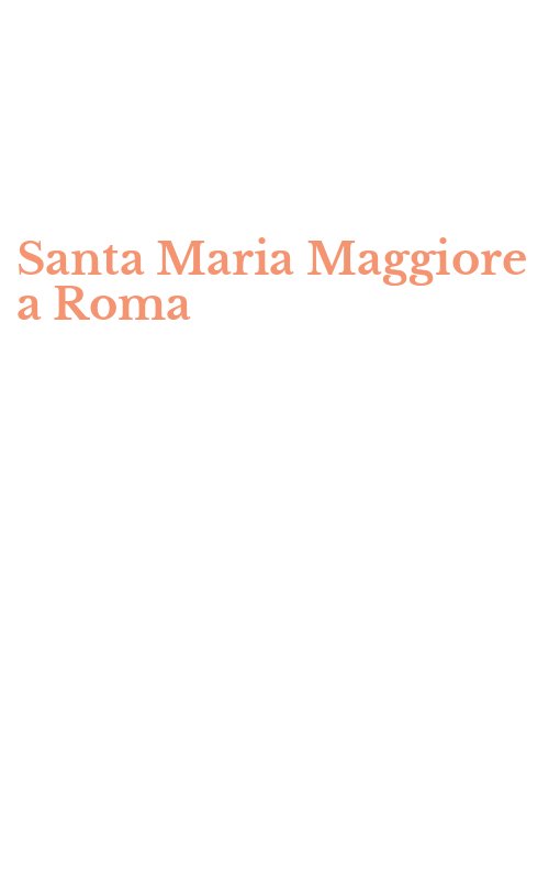 Santa Maria Maggiore a Roma