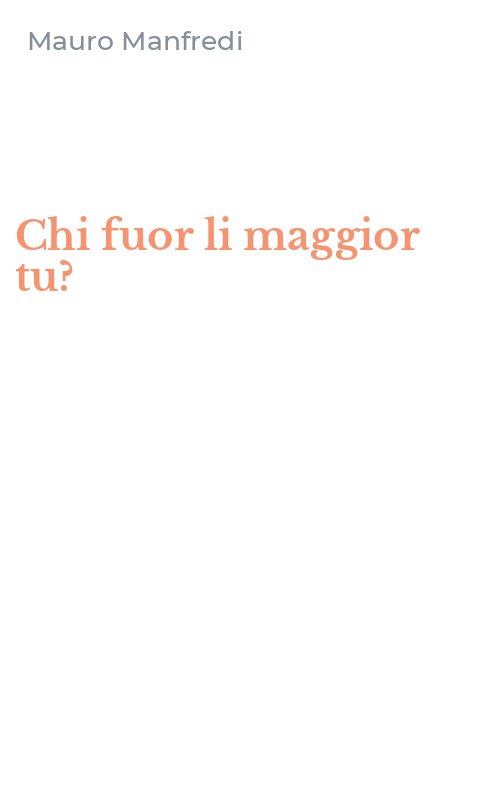 Chi fuor li maggior tu?