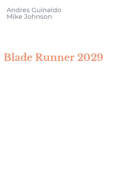 Blade Runner 2029