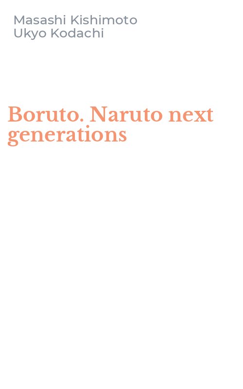 Boruto. Naruto next generations