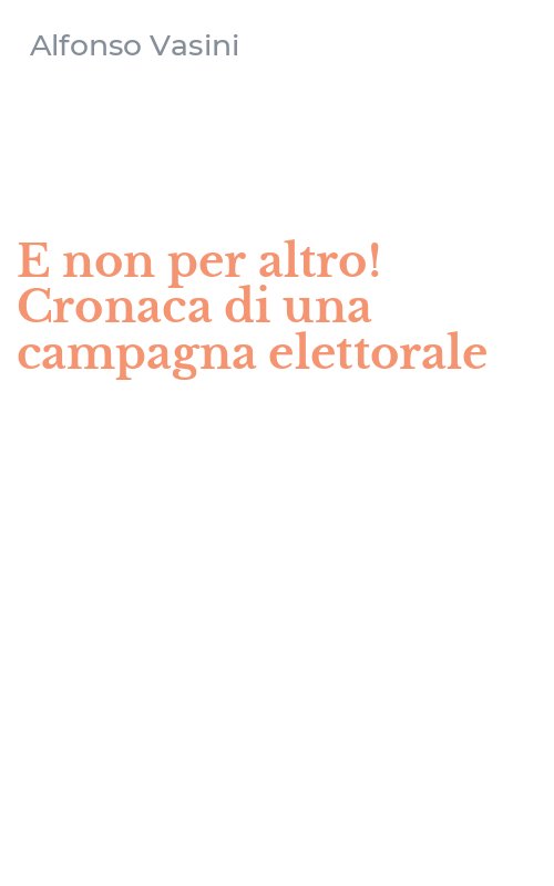 E non per altro! Cronaca di una campagna elettorale