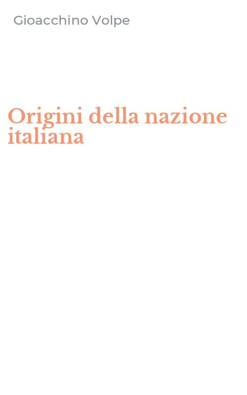 Origini della nazione italiana