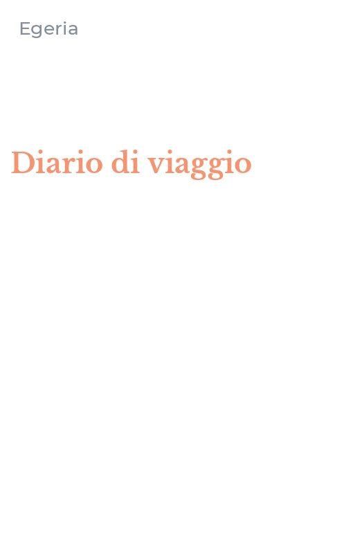 Diario di viaggio