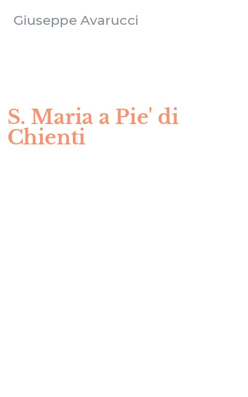 S. Maria a Pie' di Chienti