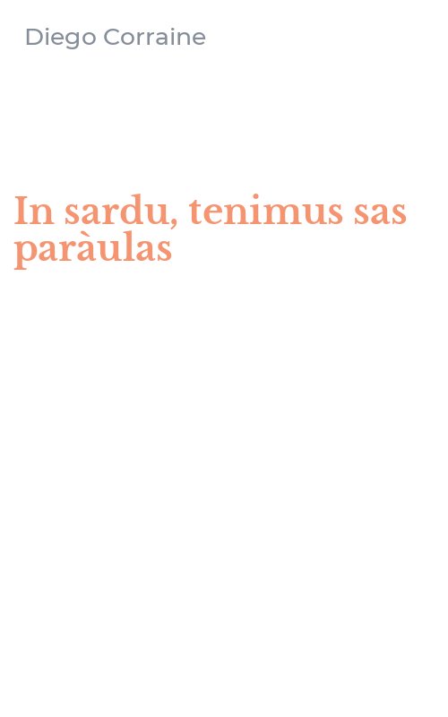 In sardu, tenimus sas paràulas
