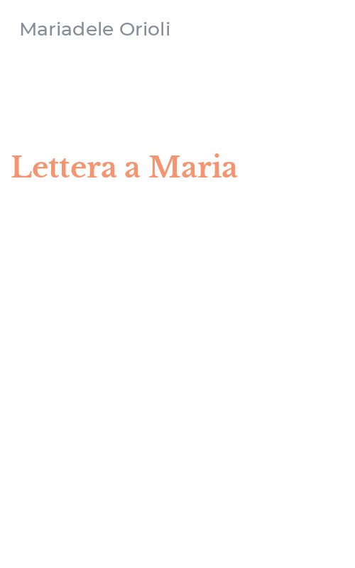 Lettera a Maria