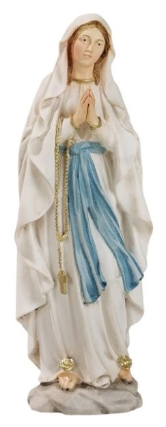 LOURDES 20 CM RESINA STATUA