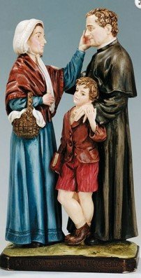 STATUA DON BOSCO CON MAMMA MARGHERITA