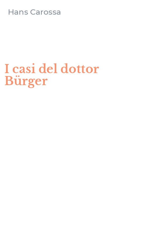 I casi del dottor Bürger
