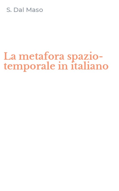 La metafora spazio-temporale in italiano
