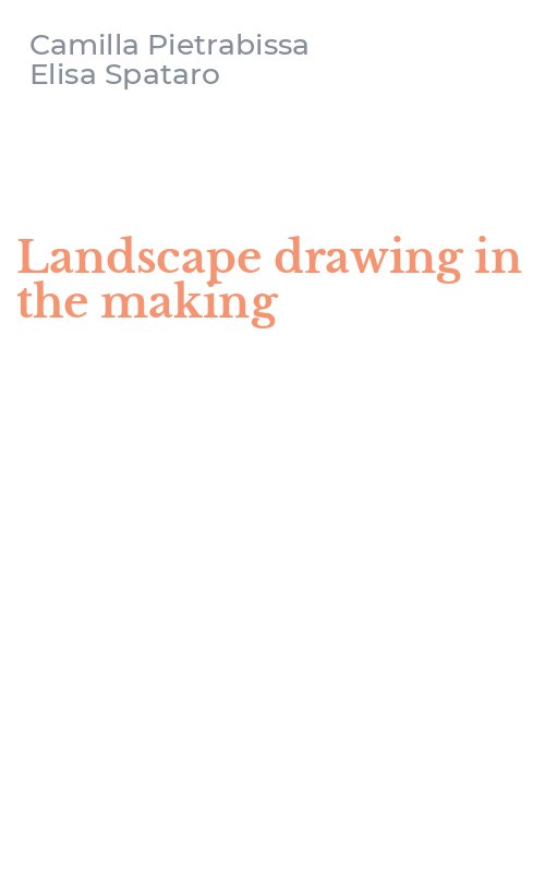 Landscape drawing in the making