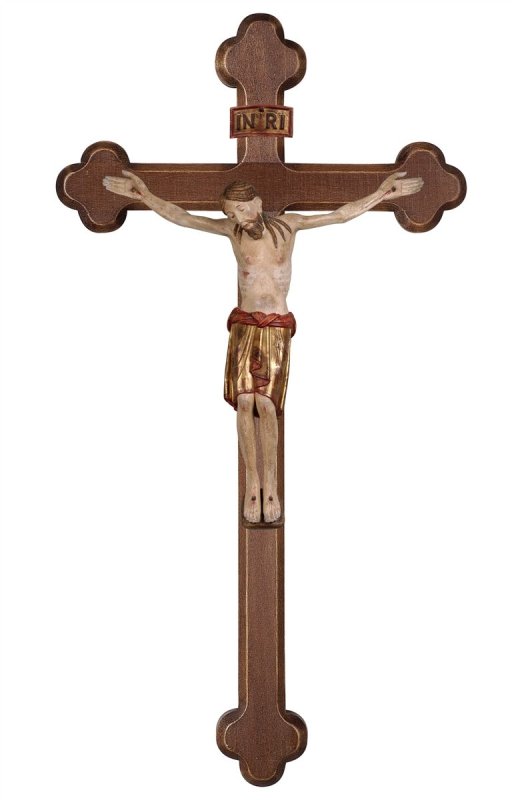 CRISTO S. DAMIANO CROCE BAROCCA 15/36CM BRUNITO